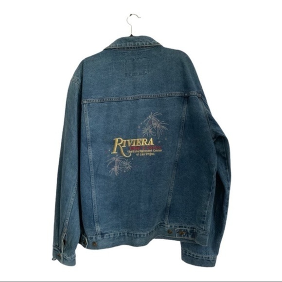 CIRCE RIVIERA HOTEL AND CASINO LAS VEGAS TOP HOTEL IN VEGAS. JEAN JACKET NWOT - Picture 2 of 4